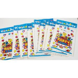 Set of 8 Vintage 1993 Sesame Street "Party Time" Deca Party Bags Big Bird Oty-10